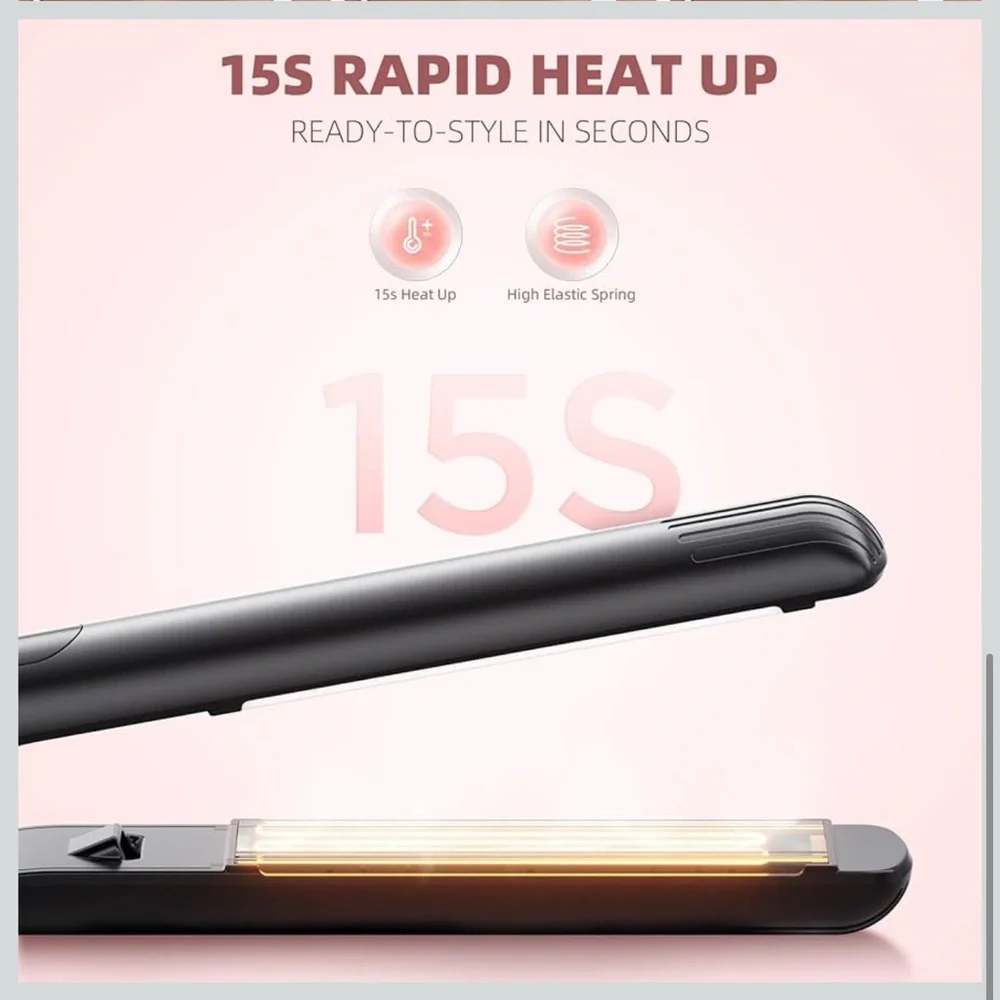 Hair straightener Flat Iron 1 inch titanium ceramic ionic hair straighteners